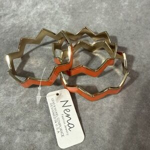 Nena Fashion Jewelry Zig Zag Bracelet Bangle New